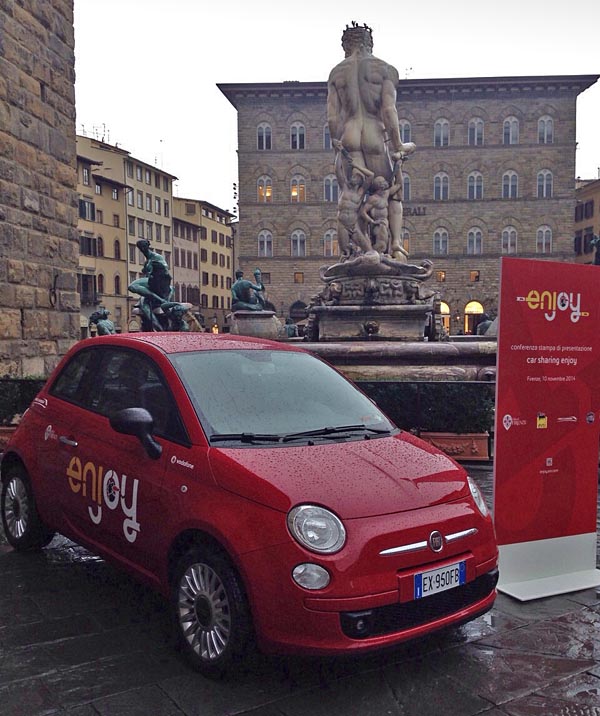 Eni Enjoy arriva a Firenze, car sharing e mobilità sostenibile