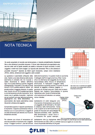 Termocamere, FLIR spiega fino a che distanza si può misurare