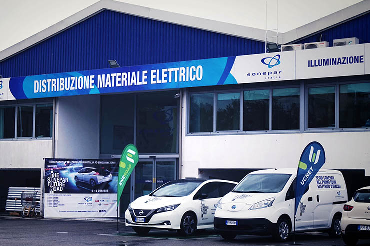 Nissan LEAF protagonista del tour “The Sonepar Future Road”