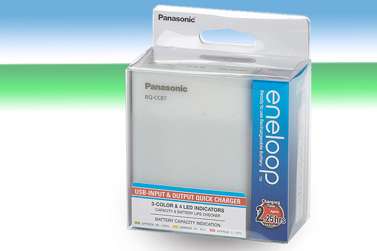 Batterie ricaricabili con powerbank Panasonic eneloop