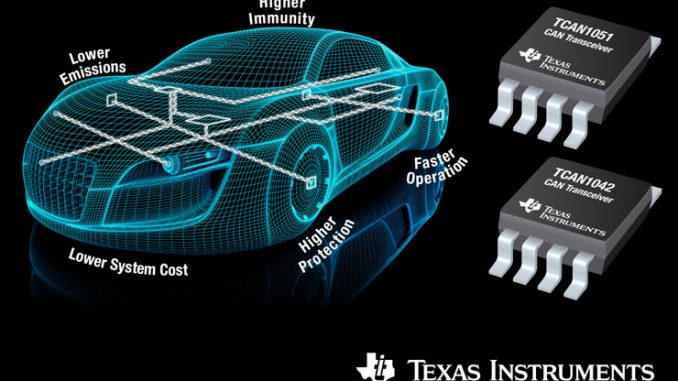 Texas Instruments, nuovi transceiver CAN per l’automotive