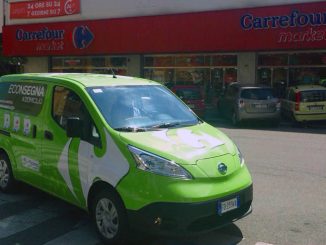 Carrefour, veicoli elettrici Nissan e-NV200 per le consegna a domicilio