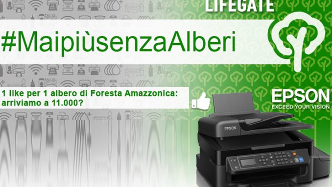 Epson aderisce al progetto Foreste in Piedi di LifeGate Epson aderisce al progetto Foreste in Piedi di LifeGate