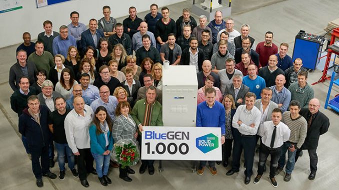 Cogenerazione, Solidpower produce il millesimo Bluegen