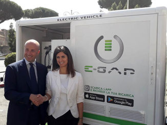 La ricarica elettrica E-GAP arriva a Roma