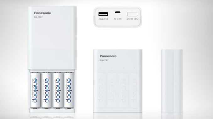 Batterie ricaricabili con powerbank Panasonic eneloop