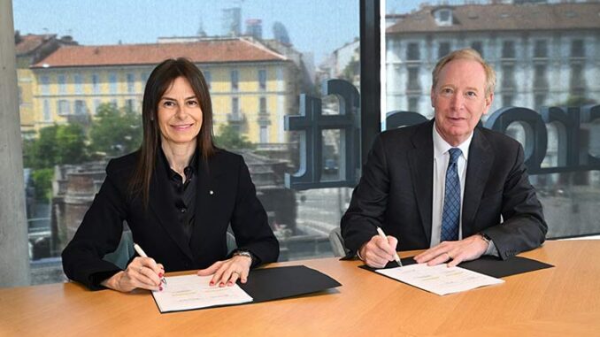 intelligenza artificiale AD-DG-Giuseppina-Di-Foggia-Brad-Smith-Microsoft-Terna-190625-(1) intelligenza artificiale